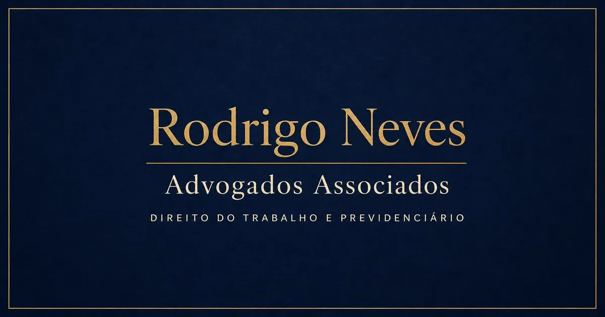 Capa do artigo sobre justiça gratuita, com a identidade visual do escritório Rodrigo Neves Advogados Associados